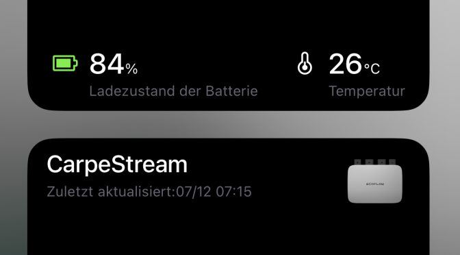 Ecoflow App Update bringt Widgets