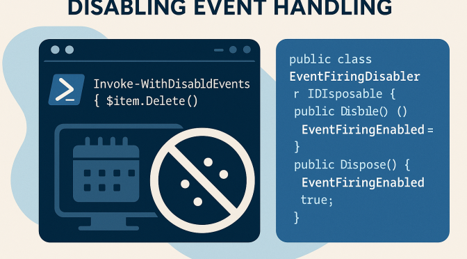 Powershellklasse: DisableEvent Firing